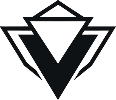 Minimal Abstract Tech Icon Futuristic Option Designing Future Tech vector