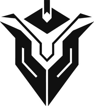 Minimal Abstract Tech Icon Futuristic Idea Ideas Shaping Future Tech vector