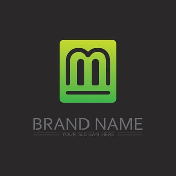 Colorful Gradient Letter M Logo Design for Trendy, Youthful, and Creative Digital Projects vector