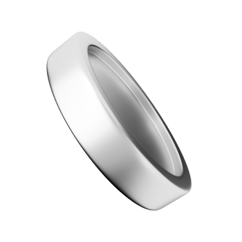A white wedding ring on a black background png