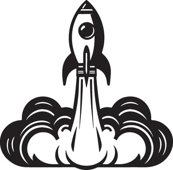 Rocket Launch Icon. vector
