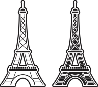 Iron Tower Icon Illustration. vector