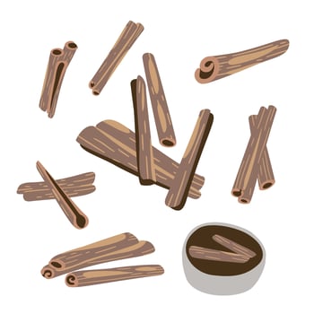 Herbal Medicine, Cinnamon vector