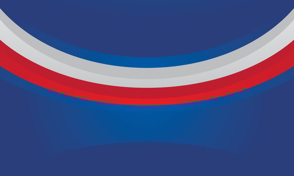 Abstract red white curve on blue background vector