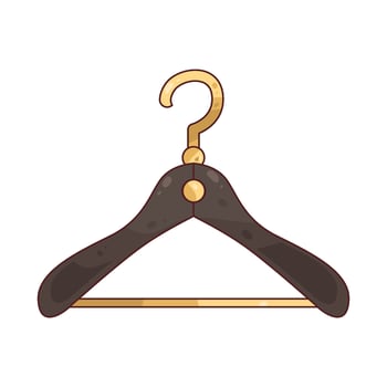 Illustration of Black Hanger vector