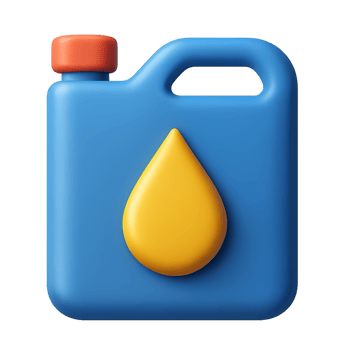 Simple Blue Diesel Oil Canister Icon for Creative Projects png