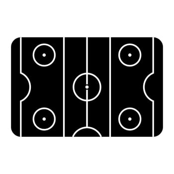 Hockey field icon . Hockey rink illustration sign. Hockey symbol vector