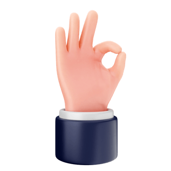 A hand in a black holder with a pink glove png