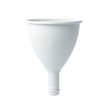 White Plastic Medical Funnel On Transparent Background png