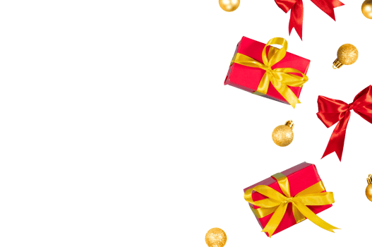 gift box with ribbon for background copy space png