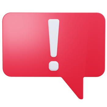 3D Icon Alert Chat png