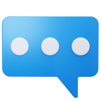 3D Icon Square Chat Bubble png