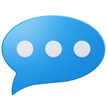3D Icon Single Chat Bubble png