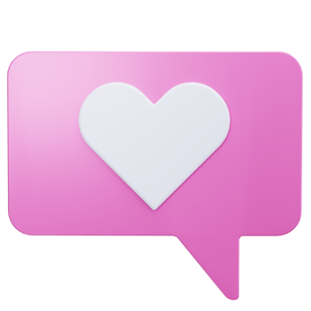3D Icon Love Chat png