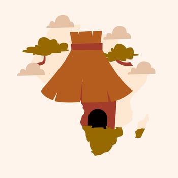 African Old House vector