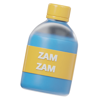 3d icon zam zam water png