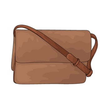 Leather Crossbody Bag vector