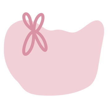 Minimalist shape bow png