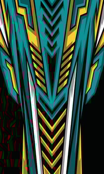 Abstract geometric stripes background for sublimation sports jersey vector