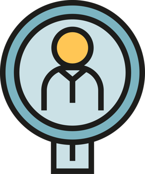 Human Resource Magnifier Icon png