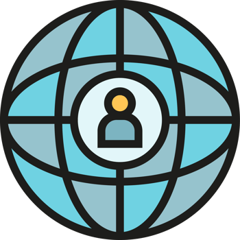 People and Globe Icon png