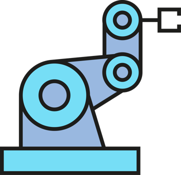 industrial manufacturing robotic arm icon png