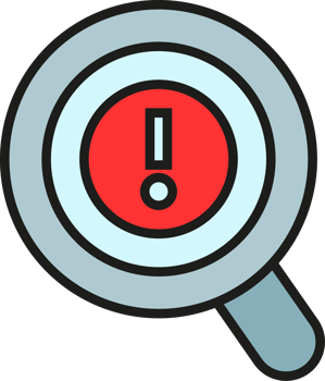 Error Magnifier Scan Icon png