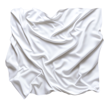 Smooth White Fabric Texture with Elegant Creases and Soft Drapes for Background Use png