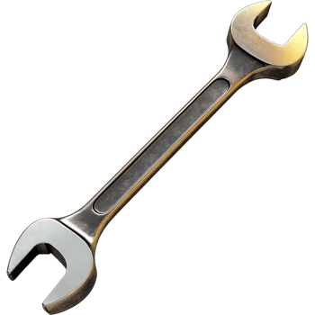 Hand Wrench tool Image, Wrench isolated on transparent background, Wrench illustration png