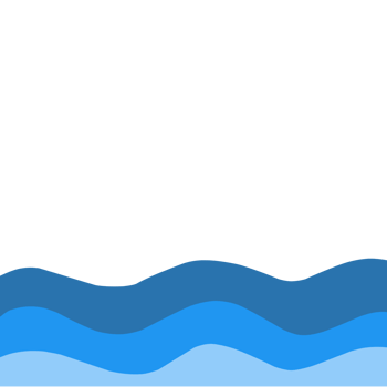 Waves decorative border png