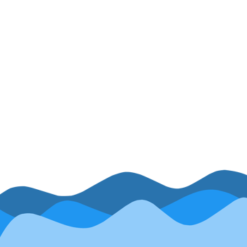 Sea waves footer png