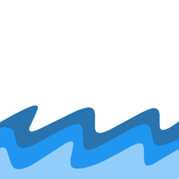 Rippling waves border png