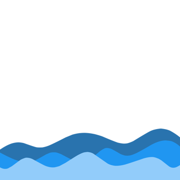 Blue abstract wavy border png