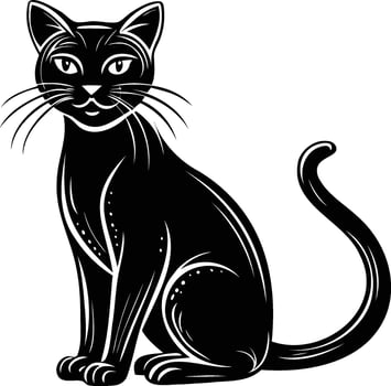 Black Cat Silhouette vector
