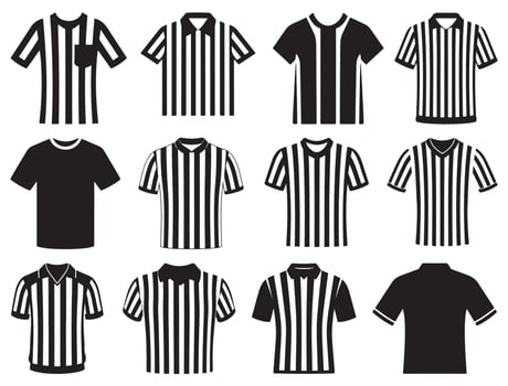 REFEREE JERSEY SILHOUETTE vector
