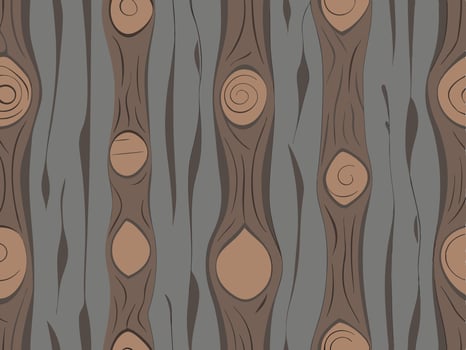 Seamless wood texture featuring vertical grain with visible knots suitable for backgrounds vector