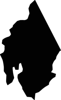Despinoze Saint Lucia silhouette map vector
