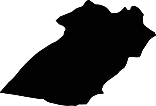 Devrek Turkey silhouette map vector