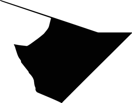 Doolo Ethiopia silhouette map vector