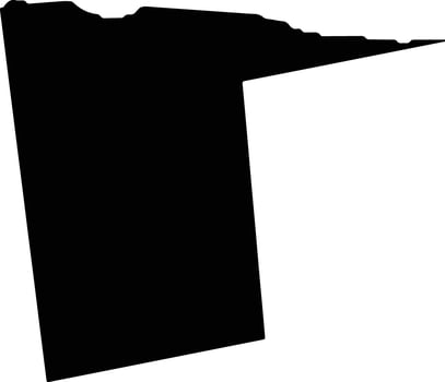 Dorado United States silhouette map vector