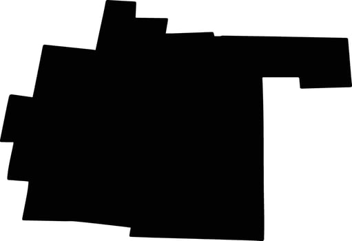 DRAGALINA Romania silhouette map vector