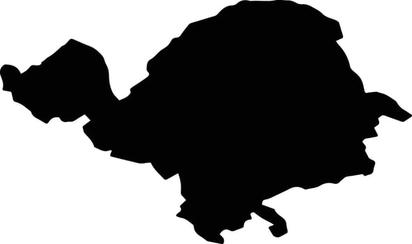 Dravograd Slovenia silhouette map vector