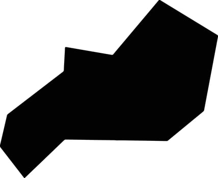 Duolunxian China silhouette map vector
