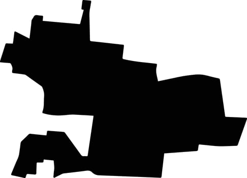 Dzoncauich Mexico silhouette map vector
