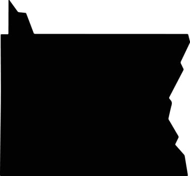 Emery United States silhouette map vector