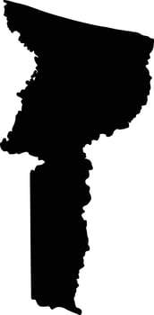 Esparta Honduras silhouette map vector