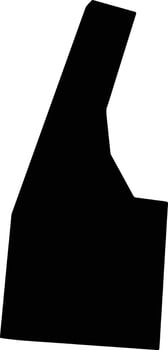 Fletchers Land Jamaica silhouette map vector