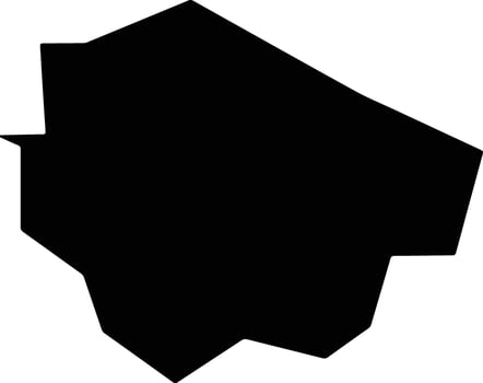 Fort Bend United States silhouette map vector