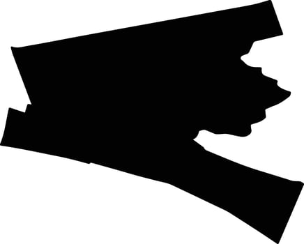 GARCOV Romania silhouette map vector