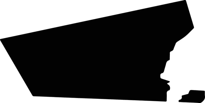 Gentofte Denmark silhouette map vector
